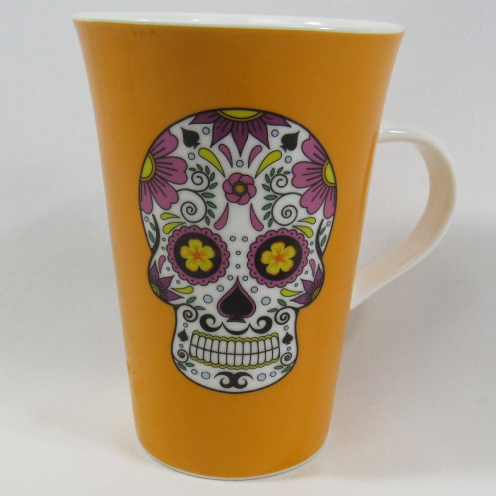 Day of the Dead – Dia Del Muerto Orange Coffee Mug